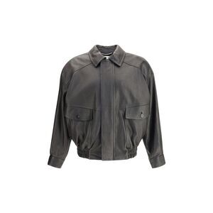 Saint Laurent Men Balloon Leather Jacket